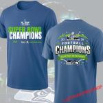 Seattle Seahawks 2026 Super Bowl LX Champions T-Shirt, 2 Sided LX Champions Tee