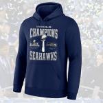 HOT HOT - Seattle Seahawks Super Bowl LX Champions Locker Room Navy Hoodie Tee