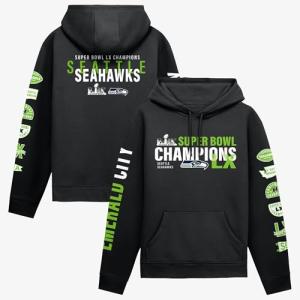 Fanatics Men's Black Seattle Seahawks Super Bowl LX Champions Four-Piece Hoodie