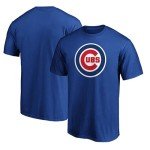 Outerstuff MLB Kids Youth 8-20 Outfield Primary Logo Performance T-Shirt (US, Numeric, 14, 16, Regular, Chicago Cubs - Blue)