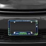 Rico Industries NFL Football Seattle Seahawks 2026 Super Bowl LX Champions 12" x 6" Chrome All Over Automotive License Plate Frame for Car/Truck/SUV