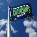 3 ft x 5 ft Fan Banner Flag – Seattle Seahawks Super Bowl LX Champions Football Wall Decor, Lightweight Fabric, Metal Grommets