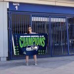 3 ft x 5 ft Fan Banner Flag – Seattle Seahawks Super Bowl LX Champions Football Wall Decor, Lightweight Fabric, Metal Grommets