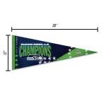 Rico Industries NFL Football Seattle Seahawks 2026 Super Bowl LX Champions 12" x 30" Felt Wall Décor Pennant - Great for Home/Bed Room/Man Cave Décor