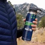 Rico Industries NFL Football Seattle Seahawks 2026 Super Bowl LX Champions 22oz Stainless Steel Tumbler with Lid - Great For Coffee, Tea, Water or Cocktails