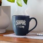 Rico Industries NFL Football Seattle Seahawks 2026 Super Bowl LX Champions 16 oz Team Color Laser Engraved Speckled Ceramic Coffee Mug