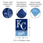 WinCraft Kansas City Royals Double Sided Garden Flag