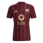 adidas AS Roma Men’s Stadium Home Jersey 2024/25 (US, Alpha, Large, Regular, Regular, Team Coll Burgundy 2)