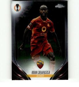 2023-24 TOPPS CHROME UEFA CLUB COMPETITIONS #176 EVAN NDICKA AS ROMA SOCCER OFFICIAL TRADING CARD OF SOCCER