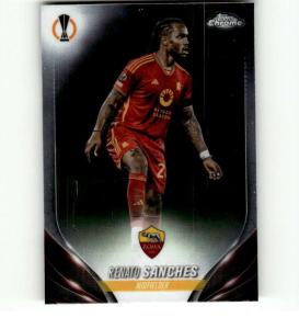 2023-24 TOPPS CHROME UEFA CLUB COMPETITIONS #67 RENATO SANCHES AS ROMA SOCCER OFFICIAL TRADING CARD OF SOCCER