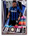 2020-21 Topps Chrome Match Attax UEFA UCL League #128 Lautaro Martinez Inter Milan Soccer Trading Card