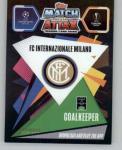 2020-21 Topps Chrome Match Attax UEFA UCL League Green Refractor #193 Julio Cesar Legend /99 Inter Milan Soccer Trading Card