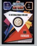 2020-21 Topps Chrome Match Attax UEFA UCL League #128 Lautaro Martinez Inter Milan Soccer Trading Card