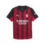 PUMA AC Milan Men's Home Authentic Short Sleeve Jersey 25/26 (US, Alpha, Large, Regular, Regular, Red)
