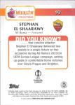 2024-25 TOPPS MERLIN UEFA CLUB COMPETITIONS #92 STEPHAN EL SHAARAWY AS ROMA SOCCER OFFICIAL TRADING CARD OF SOCCER