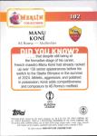 2024-25 TOPPS MERLIN UEFA CLUB COMPETITIONS #102 MANU KONE AS ROMA SOCCER OFFICIAL TRADING CARD OF SOCCER