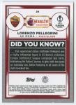 2022-23 TOPPS MERLIN CHROME UEFA #24 LORENZO PELLEGRINI AS ROMA SOCCER OFFICIAL TRADING CARD OF SOCCER
