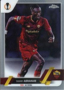 2022-23 TOPPS CHROME UEFA CLUB COMPETITIONS #105 TAMMY ABRAHAM AS ROMA SOCCER OFFICIAL TRADING CARD OF SOCCER
