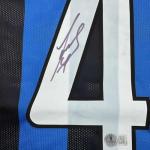 Framed Autographed/Signed Javier Zanetti 35x39 Inter Milan Soccer Futbol Jersey Beckett BAS COA