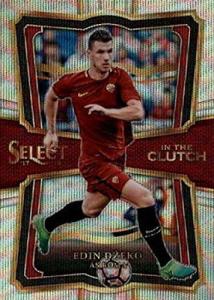2017-18 Panini Select In the Clutch #36 Edin Dzeko AS Roma Soccer Card