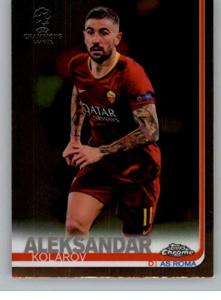 2018-19 2019 Topps Chrome UEFA Champions League #80 Aleksandar Kolarov AS Roma Soccer Trading Card