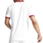 PUMA Mens Ac Milan Away Collared Short Sleeve Jersey Casual - White - Size XL