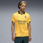 PUMA Men's A.C. Milan Jersey Replica, Sunny Yellow-Dark Myrtle AH25, Small ACM 3Rd Jersey Replica