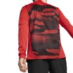 PUMA Mens Ac Milan Pre-Match Mock Neck Long Sleeve Quarter Zip Casual Tops Casual - Red - Size M