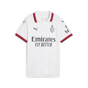 PUMA Womens Ac Milan Away Collared Short Sleeve Jersey Replica Casual - White - Size XL