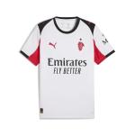 PUMA Men's A.C. Milan Away Jersey Replica, White-for All Time Red AH25, Medium ACM Away Jersey Replica