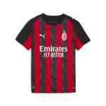 PUMA Unisex-Child A.C. Milan Home Jersey Replica, for All Time Red- Black AH25,