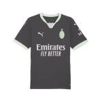 PUMA Men's Soccer AC Milan 24/25 Third Jersey - Official Team Branding, RE:Fibre Program, dryCELL Technology (US, Alpha, X-Large, Regular, Regular, Gray-Fresh Mint)