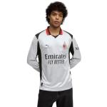 PUMA AC Milan x Slam Jam 25/26 Long Sleeve Jersey – Official Licensed Product, Made with Recycled Materials (US, Alpha, Medium, Regular, Regular, Silver)