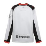 PUMA AC Milan x Slam Jam 25/26 Long Sleeve Jersey – Official Licensed Product, Made with Recycled Materials (US, Alpha, Medium, Regular, Regular, Silver)