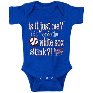 Rookie Wear By Smack Apparel Chicago Baseball Fans. is It Just Me?! Blue Onesie (Anti-White Sox) (Onesie, 6 Month)