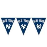 New York Yankees MLB Blue & White Plastic Pennant Banner - 12' (Pack Of 1) - Perfect For Game Day & Baseball Fans