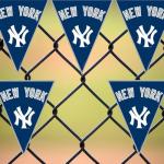 New York Yankees MLB Blue & White Plastic Pennant Banner - 12' (Pack Of 1) - Perfect For Game Day & Baseball Fans
