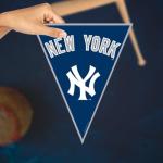 New York Yankees MLB Blue & White Plastic Pennant Banner - 12' (Pack Of 1) - Perfect For Game Day & Baseball Fans