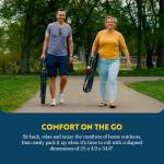 Portable Folding Rocking Chair with Side Table