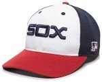 OC Sports Chicago White Sox Adult Cooperstown Throwback Retro Officially Licensed MLB Adjustable Velcro Baseball Hat Ball Cap