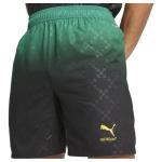 PUMA Mens Ac Milan X Off-White Authentic Mesh Athletic Shorts Casual Bottoms Casual Moisture Wicking - Black, Green - Size S