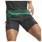 PUMA Mens Ac Milan X Off-White Authentic Mesh Athletic Shorts Casual Bottoms Casual Moisture Wicking - Black, Green - Size S