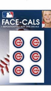 Wincraft MLB Chicago Cubs Face Tattoos, Team Colors, One Size