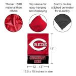 Cincinnati Reds Double Sided Garden Flag