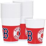 Boston Red Sox Plastic Cups - Pack of 25 - Premium Quality, Perfect for Sports Events & Team Parties