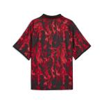 PUMA Mens Ac Milan King Retro Collared Short Sleeve Jersey Casual - Red - Size XL