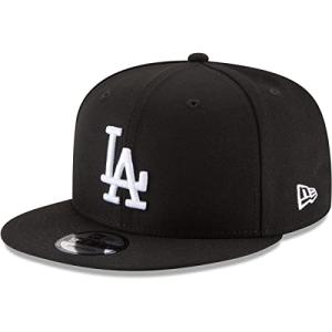 New Era MLB 9FIFTY Adjustable Snapback Hat Cap One Size Fits All (Los Angeles Dodgers Black White)
