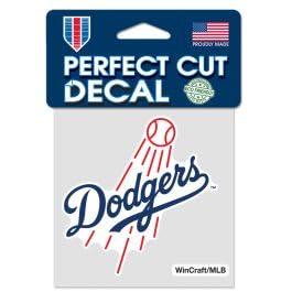 WinCraft Los Angeles Dodgers 4" x 4" Blue & Red Vinyl Unframed Wall Decal