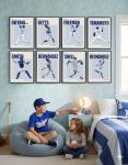 Los Angeles Dodgers Player Posters, Shohei Ohtani, Yoshinobu Yamamoto, Mookie Betts, Freddie Freeman, Roki Sasaki LA Dodgers Wall Art Decor Man Cave Baseball Merch Unframed Set of 10 (11x14)