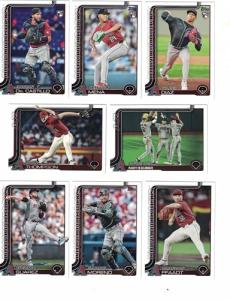Arizona Diamondbacks / Complete 2025 Topps Arizona Diamondbacks Baseball Card Team Set (Series 1 and 2) with (24) Cards. *Plus Bonus* This listing includes (5) Bonus Arizona Diamondbacks Baseball Cards!